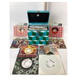 7 Inch Record Case; Dolly Parton, Kenny Rogers, Jo