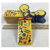 1999 Looney Tunes Sticker Sheets Large Lot