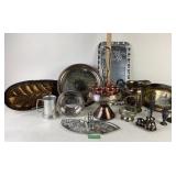 Silverplate: Cranberry Glass Quadruple plated cast