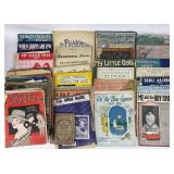 Vintage Sheet Music With Various Artists