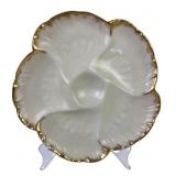 Victorian Limoges porcelain oyster plate Charles