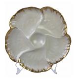 Victorian Limoges porcelain oyster plate Charles