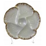 Victorian Limoges porcelain oyster plate Charles