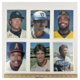 1981- 6 Topps MLB 5x7 Baseball Cards