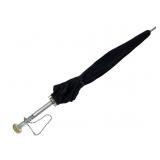 Black Parasol With Clear Lucite Handle