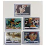5 Pokemon Older Topps Trading Cards
