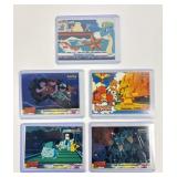 5 Pokemon Older Topps Trading Cards