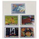 5 Pokemon Older Topps Trading Cards