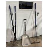 Kobalt shovel, rake, post hole digger