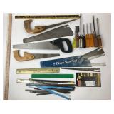 Stanley Bow Saw, Hand Saws, Screwdrivers +