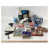 Playing Cards, Fine Marble Trophy, Coca Cola Items