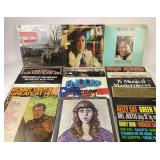 Vinyl Records: Nat King Cole, Bobby Vinton, The Ju