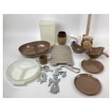 MCM Melamine Dishes, Bennington Potters Creamer, A