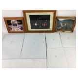 Signed Framed Artwork, Photographs, Sealed Assorte