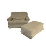 Pullout Loveseat, storage ottoman