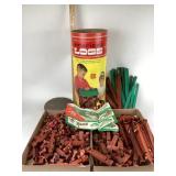 Halsam American Logs Building Toy With Instruction