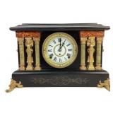 Victorian ebonized wood Seth Thomas mantel clock,