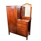 Wood side by side armoir