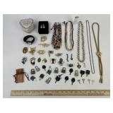 Costume Jewelry: Monet, Pins, Buttons, Beaded