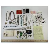 Costume Jewelry: Pearl-Like Necklaces, Skeleton