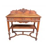 Jacobean Revival Oak Desk c. 1910