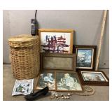 Rattan Basket, Sprint Toy Telephone, James Ingwers