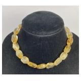 Faceted Baltic amber beads 95.74 grams