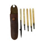 Antique 19th century carved propelling pencils