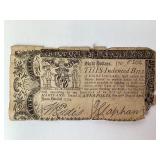 1774 Maryland Colonial $8 Bank Note