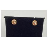 14k gold earrings. Weight not including stoppers