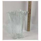 Scandinavian Muurla Eva Clear Ice Art Glass Vase