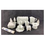 Milk Glass Tableware And Accessories