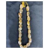 Faceted Baltic amber beads 89.89 grams