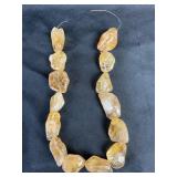 Tumbled raw Baltic amber beads 199.82 grams