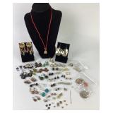 Costume jewelry earrings