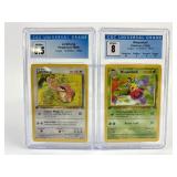 (2) Pokemon 1st Edition Graded Cards