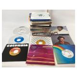 7 Inch Vinyl Records; David Bowie, Stevie Wonder,