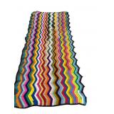 Multicolor Chevron Crochet Blanket