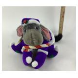 Disney Eeyore Plush in Purple Santa Outfit
