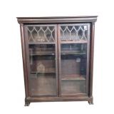 Edwardian glass front Bookcase
