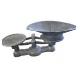 Cast Iron Balance Scale With Pan