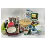 Kitchen Supplies, Mugs, Dishes, Glass Jars