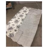 Reversible Black Toile Floral Quilt