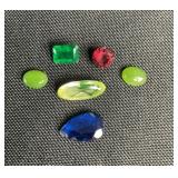 Loose gemstones - sapphire, ruby, emerald