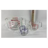 Pyrex Glass Measuring Cups