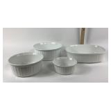 CorningWare French White Stoneware Baking Dishes