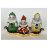 Made in Japan ceramic Art Deco clown harlequin