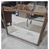 Wood Framed Wall Mirror 31 in.x 28in.
