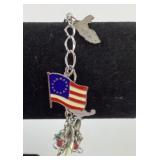 Sterling silver charm bracelet Florida, Mickey