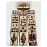 Deck of antique German Saxon pattern playing